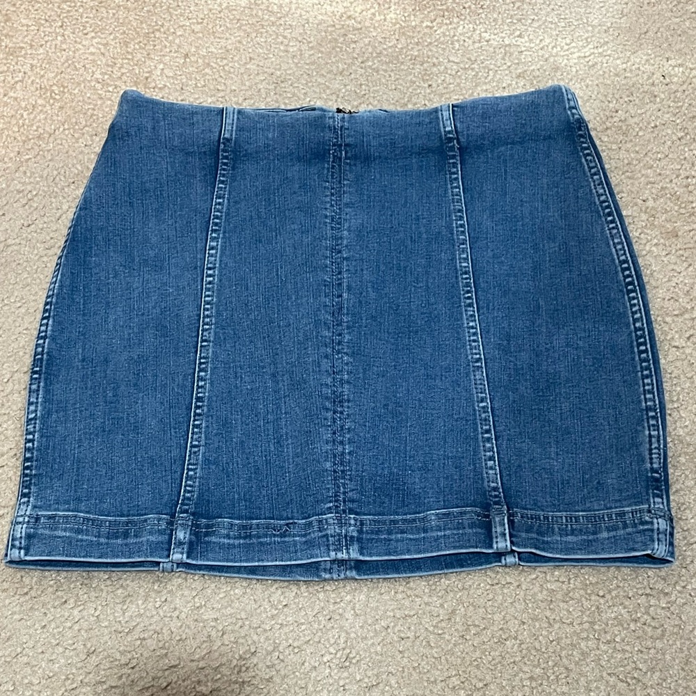 Free People Jean skirt
